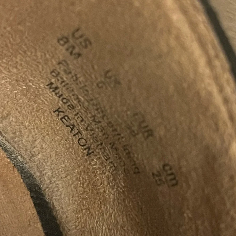 Life Stride Black and Tan Wedge Sandals Keaton espadrille size 8.